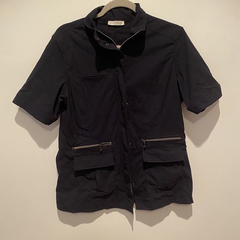 Anatomie Elizabeth Ladies Large Navy Short Sleeve‎ Jacket